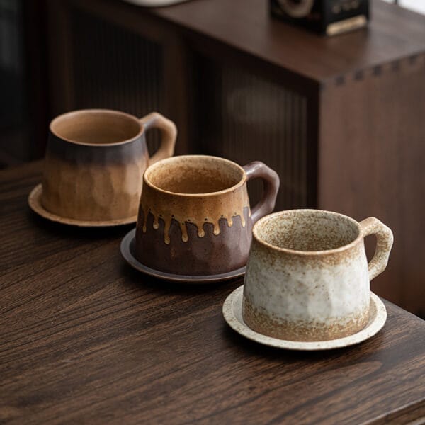 Japanese Ceramic Coffee Set - Image 11