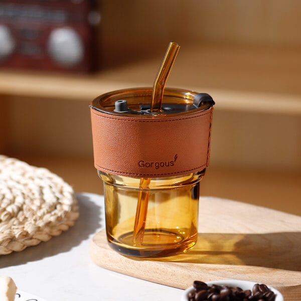 Glass Bamboo Straw Cup - Image 5
