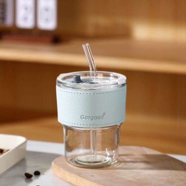 Glass Bamboo Straw Cup - Image 4