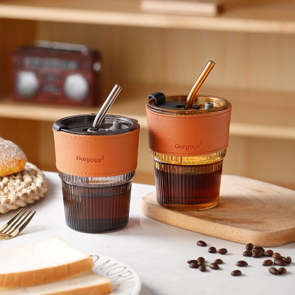 Glass Bamboo Straw Cup - Image 2